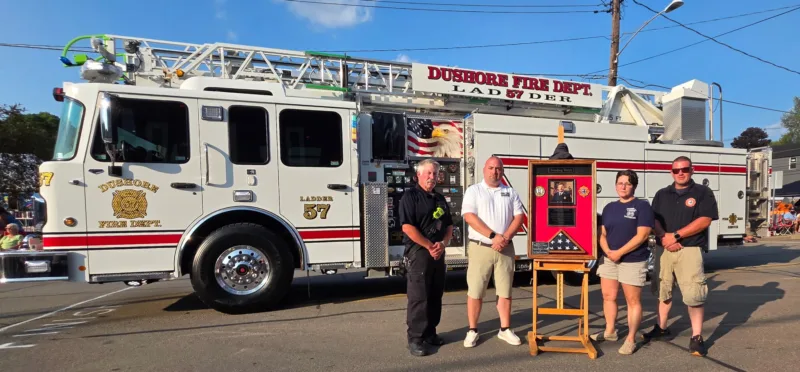 Aerial ladder truck rededicated during Dushore Founders Day ceremony